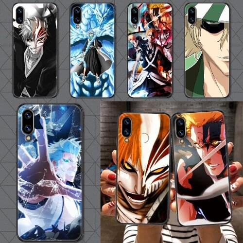 Anime Bleach Phone case For Huawei Honor 6 7 8 9 10 10i 20 A C X Lite Pro Play black art cover 3D back soft hoesjes tpu bumper
