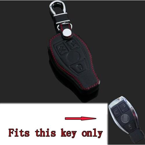 BBQ@FUKA Car Styling 3 Bottons Car Smart Remote Key Fob Chain Holder Cover Case For Benz C E S CL SL CLK SLK Class C180