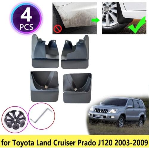 For Toyota Land Cruiser Prado 120 LC120 FJ120 2003~2009 Mudguards Mudflap Fender Mud Flaps Splash Guards Accessories 2005 2006