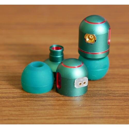 DIY all metal earphone shell 10MM moving coil unit ear shell 32257 circle iron unit shell 1pair