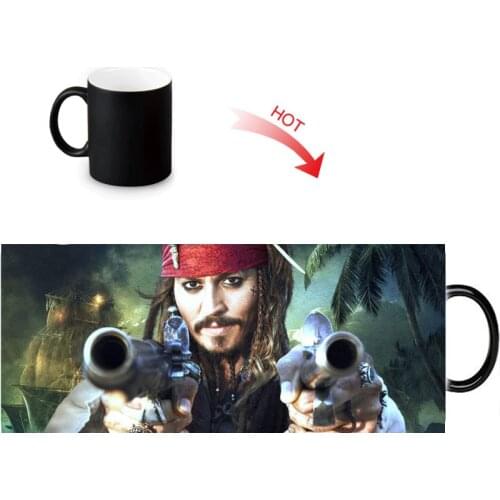Johnny Depp Color Change Coffee Cup Heat Reveal Sensitive Mug Temperature Sensing Mugs Birthday Gift 350ml