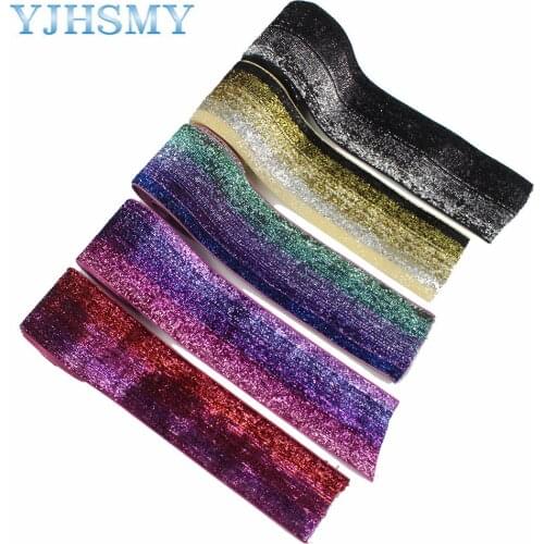 Metallic Velvet Ribbon 5 Yards 1-1/2 Inch Sparkle Glitter Ribbon for Crafts, Christmas Gift Wrapping, Baby Shower,20522-36