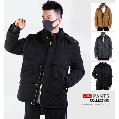 BAPAI Mens Jacket Warm Hooded Thick Puffer Jacket Coat Male Casual High Quality Overcoat Thermal Winter Windbreaker
