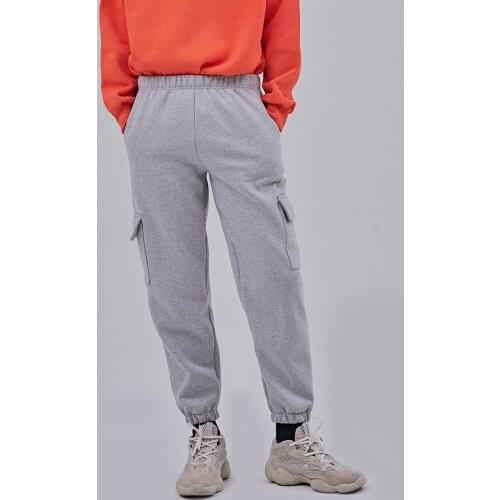 Mens spring and autumn loose legged wear 2021 new leisure sports pants elastic waist small feet trendy mens big size