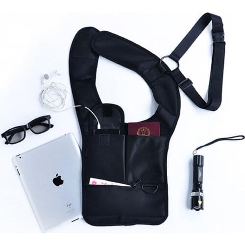 Travel Nylon Shoulder Bag Outdoor Sport Storage Bag Armpit Backpack Phone Pouch Burglarproof Waist Bag