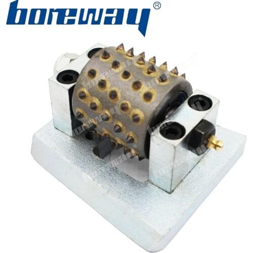 Boreway Professional Customization 60 Grains Frankfurt Hard Alloy Bush Hammer Roller With Support And Base Free Shipping