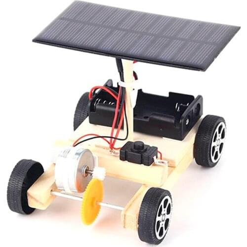 Assemble Solar Car Creative Inventions Children Active DIY Toys Electronic Kit