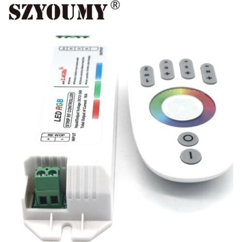 SZYOUMY 2.4G RF Touch Screen LED Controller for Double color White/Warm White strip Stable Signal Different Zon Control