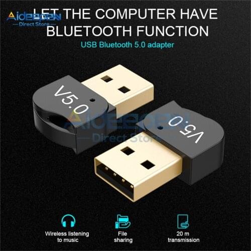 USB Bluetooth 5.0 Adapter Transmitter Bluetooth Receiver Audio Bluetooth Dongle Wireless USB Adapter For Computer PC Laptop