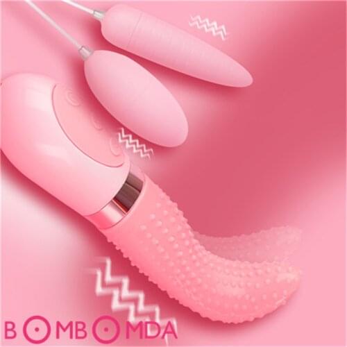 Vibrating Tongue Vibrator Vagina Oral Licking Clitoris Stimulator Blowjob Masturbator Erotic Sex Toys for Woman Sex Shop