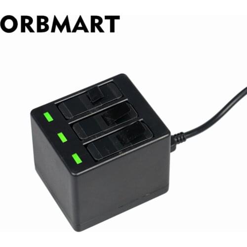 ORBMART Three Ports Battery Charger Battery Charging Dock For GoPro 5 6 Go Pro Hero 7 6 5 Black