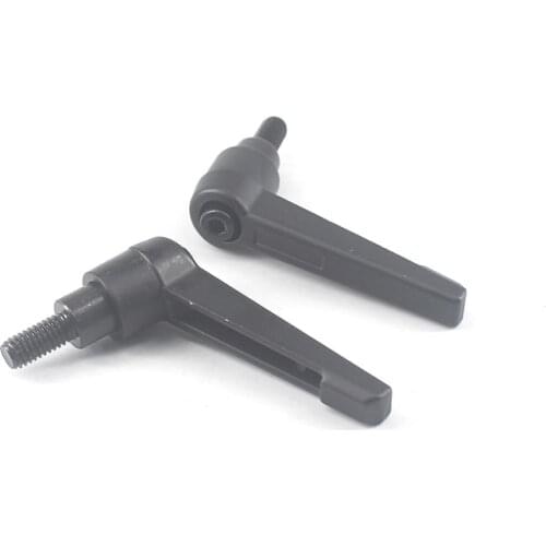 2pcs M10 Adjustable Handle Knob Male Thread Machinery Clamping Lever 20/25/32/40/50/60/70/80mm Adjustable Clamping Handles Lever