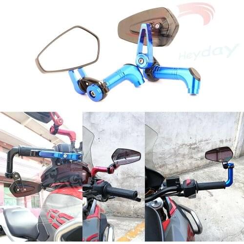 2Pcs/Pair Motorcycle Rearview Mirror Scooter Rear View Mirrors Back Side Convex Mirror 8mm 10mm
