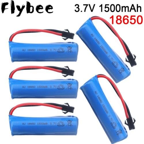 3.7V 1500mAh 18650 Li-ion Battery for RC helicopter RC Airplanes RC car RC Boat RC Gun RC Train RC Tank Toys 3.7v battery 1-5PCS