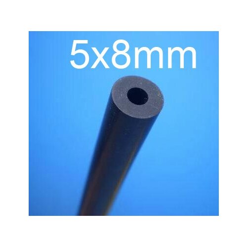 5mm ID 8mm OD 5x8mm fluororubber tube,VITON rubber tube,Fluorine rubber hose Oil resistant solvent corrosion resistance pipe