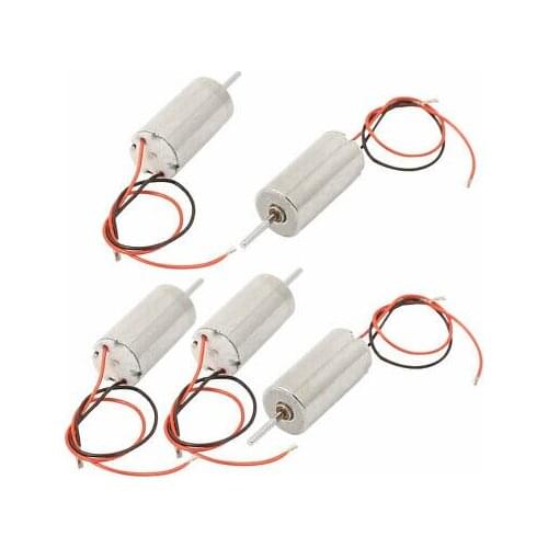 5Pcs DC1.5-4.5V 44273RPM High Speed 2 Wires Micro Coreless Motor RC Model Toys 6 x 12mm