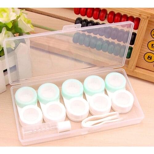 6 Pairs/set Contact Lens Case Eye Contact Lens Box Women Travel Lenses Case Leakproof Container Lenses Box for Display Box