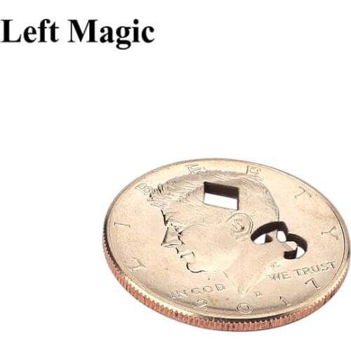 7 of Hearts/3 of Square Half Dollar Brand Coin Magic Tricks Magician Close Up Illusions Accessory Gimmick Props Prediction Magia