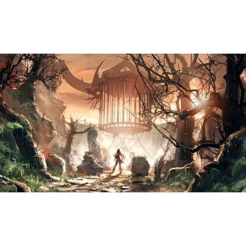 Full Round drill 5D DIY Diamond embroidery Landscape Cage Men Diamond Painting Cross Stitch Rhinestone Mosaic decoration