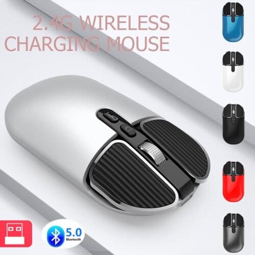 Bluetooth Mouse Computer Mice Wirless Gaming Mouse for Laptops PC Rechargeable Dual-mode Desktop Office Silent High Resolution