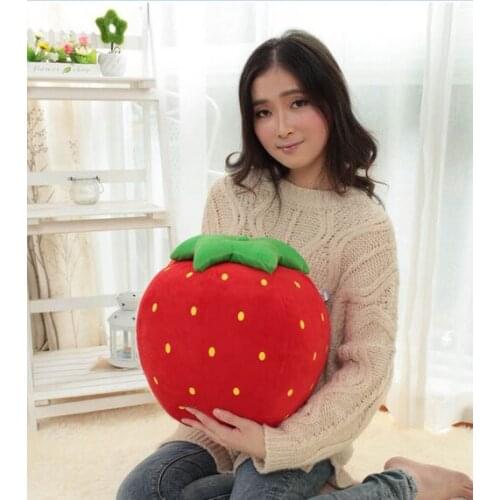 Big new plush strawberry toy cute cartoon strawberry doll toy fruit gift about 40cm 0238