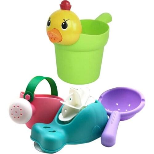 Childrens Play Water Beach Toys Baby Bathroom Swimming Pool Parent-child Interactive Shower Water Toys Set 69HE