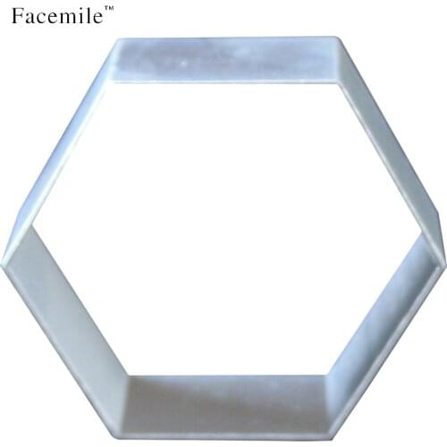 Facemile Hexagon Cutter Aluminium Sugarcraft Cake Tools Fondant Cutter Mould Baking Tool 20-03 Gift