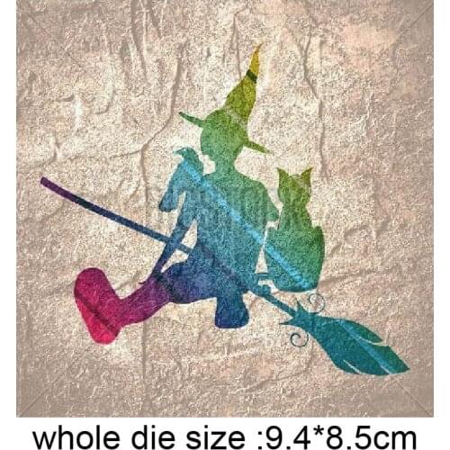 Metal Cutting Dies halloween witch 2020 new arrival craft Stencil For DIY Scrapbooking Paper/photo Cards Embossing Dies