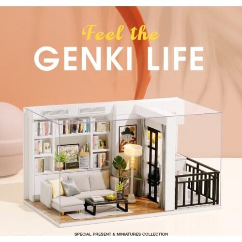 New Mini DIY Wooden Dollhouses 1:32 Collection Assembled Miniature with Furniture Doll House Toys for Children Adult Friend Gift