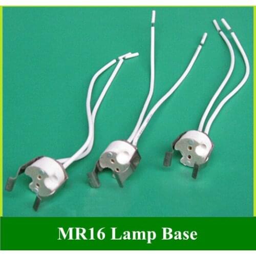 MR16 Lamp Holder with Clip / Durable LED Spotlught Base 100PCS