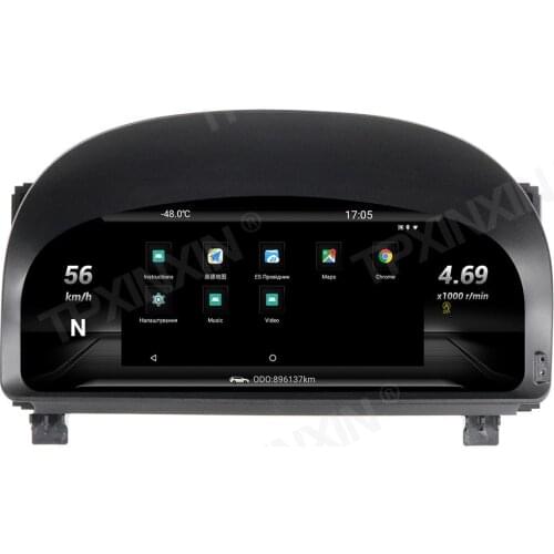For Toyota Vellfire20 Alphard 20S Android 9.0 Meter Screen Car Dashboard Instrument Display Multimedia Player Car GPS Navigation