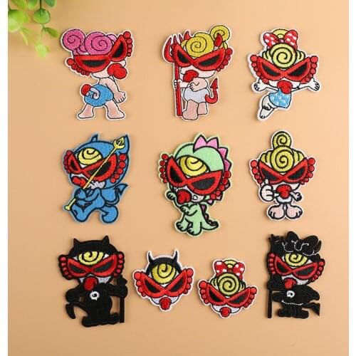 PGY Cheap baby Elf series Patches for Clothes Iron on Patch Embroidered Parches Childrens clothing decorations Free Delivery