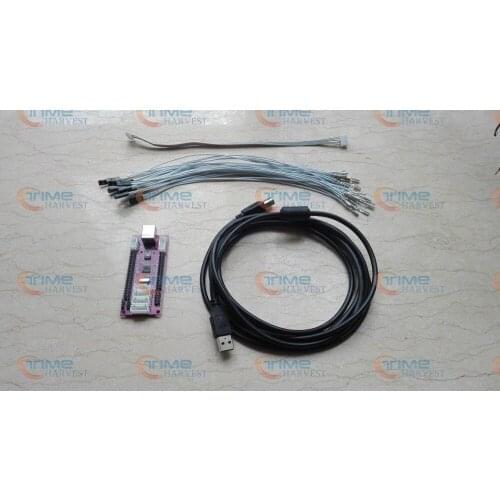 New Arrival 2 in 1 USB Encoder Adapter support Turbo function with output +5V for the LEDs work with PS3 PC plug and play games