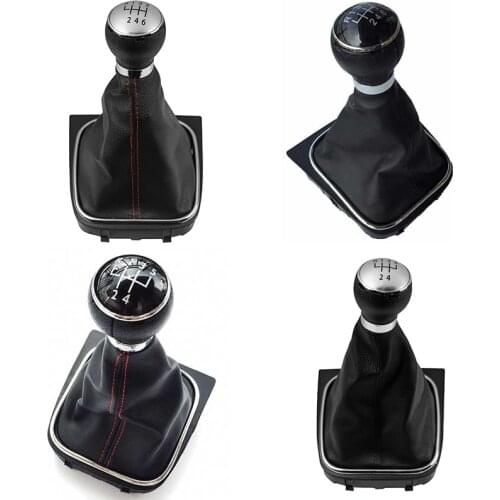 5/6 Speed Gear Shift Knob Dustproof Cove For Volkswagen VW Golf 5 6 V MK5 MK6 Jetta R32 GTI 2004-2014 Shift Knob Gaitor Cover