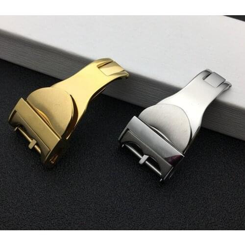 316L Stainless Steel Clasp Folding buckle for Watch strap watchband belt Buckle Special for Tudor Black Gold Bay 18mm tools