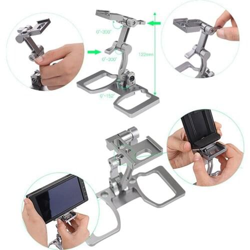 Phone Tablet Monitor Foldable Mount Bracket for DJI Mavic AIR 2 /Mavic Pro/Mavic 2/ Spark Remote Control Adjustable Stand Holder