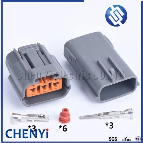 2 set 3 Pin Female or Male Sumitomo Waterproof Cable Connector 6195-0009 6195-0012 For Mitsubishi Nissan Mazda RX8 Ignition Coil