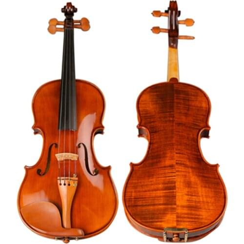 High Quality Handmade Antique Violin Natural Stripes Maple Hand-craft Oil Varnishing Violino Jujube Fitted TONGLING Brand