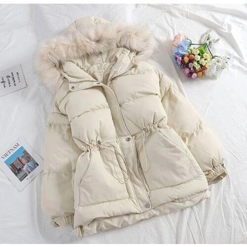 Women Filling Cotton Hooded Jacket Autumn And Winter Casual Style Woman Parkas Female Coats