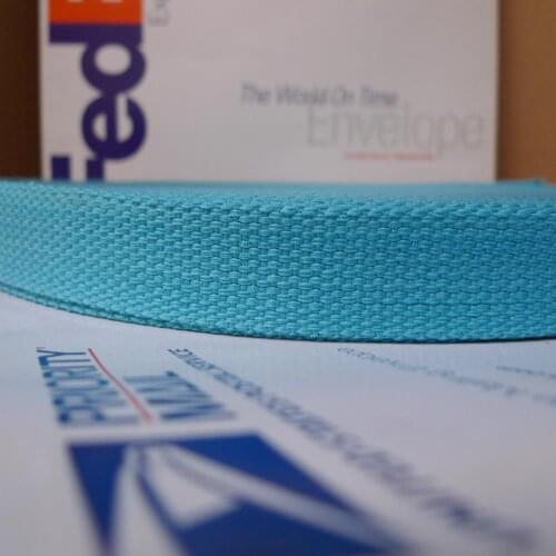 1'' Inch 25mm #8 Turquoise Color Medium Weight Duty Strap Webbing
