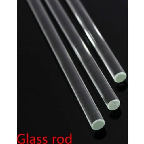 1 glass stirring rod 6x300mm laboratory glass stirrer, used for stirring milk, tea, coffee, cocktails, etc
