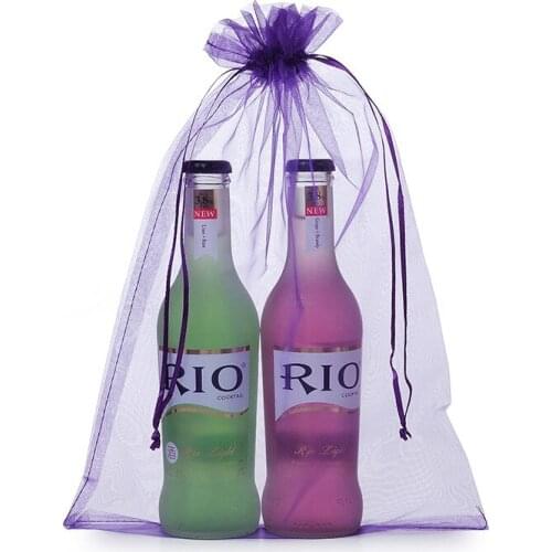 10PCS 25x35cm Organza Drawstring Bags Jewelry Packaging Display Bags Christmas Halloween Wedding Birthday Party Candy Gift Bags