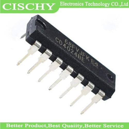 10PCS CD4024BE DIP14 CD4024 DIP 4024BE DIP-14 new original IC