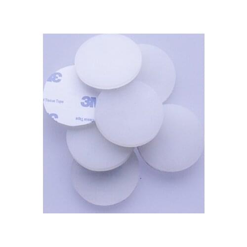100PCS 30mm x 3mm translucent anti slip silicone rubber plastic bumper damper shock absorber 3M self-adhesive silicone feet pads