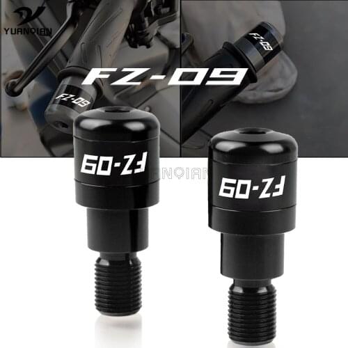 2020 NEW For YAMAHA MT09 MT-09 FZ-09 FZ09 2015-2019 CNC Motorcycle Handlebar Grips Handle Bar Cap End Plugs Protector with Logo