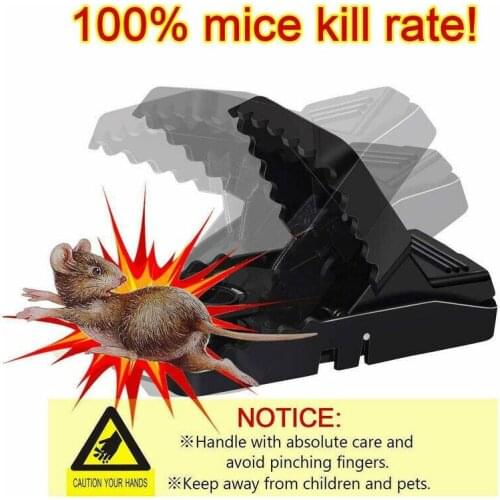4/6Pcs Reusable Plastic Mouse Trap Rat Mice Catching Rat Traps Mouse Pest Killer Mouse Snap Traps Rodent Control Tool for Home