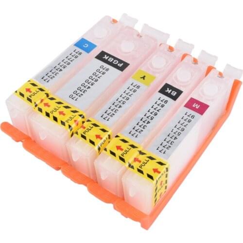 5 color for canon 270 271 PGI-270 PGBK CLI-271 refillable ink cartridge permanent chip For canon PIXMA MG5720 MG6820 printer