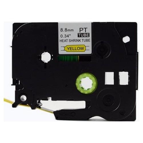 5pcs/lot Compatible Brother HSe heat shrink tape cartridge Hse-611 HSe-621 Hse-631 Hse-641 Hse-651 yellow HSe tape