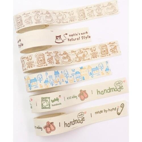 5 yards diy hair accessories material cotton and linen material literary layering cloth with diy bowknot handmade ribbon webbing