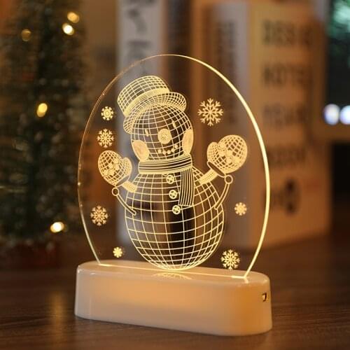 3D Lamp Acrylic LED Night Light Decorative Table Lamp Valentines Day Sweetheart Wifes Gift Christmas Gift Home Decor